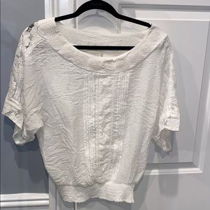 White lace blouse